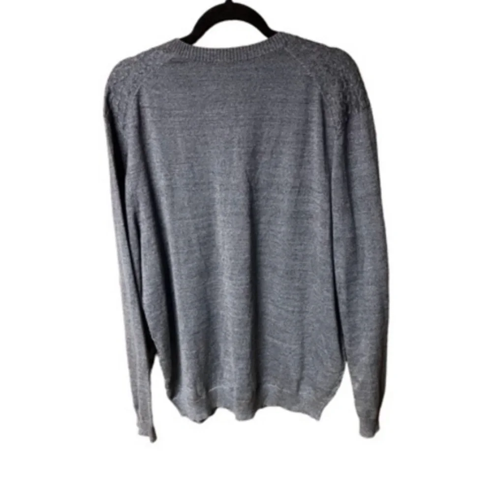 Joseph Abboud‎ Merino Wool Textured V Neck Sweater